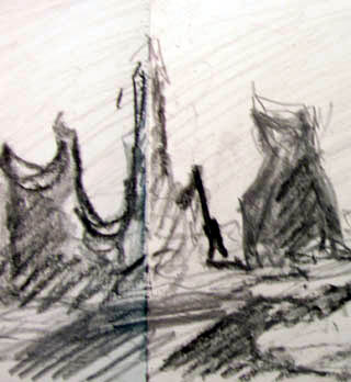 Sketch of Troll Rocks
