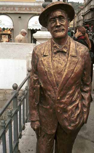 Statue of James Joyce at Ponterosso, Trieste