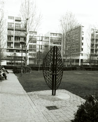 Square James Joyce, a public park with children's playground and herb garden