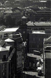 Aerial view of Tara Street,Dublin  (c)2004 Megan O'Beirne